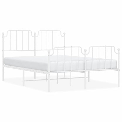 Bedframe Met Hoofd- En Voeteneinde Metaal 150 x 200 cm