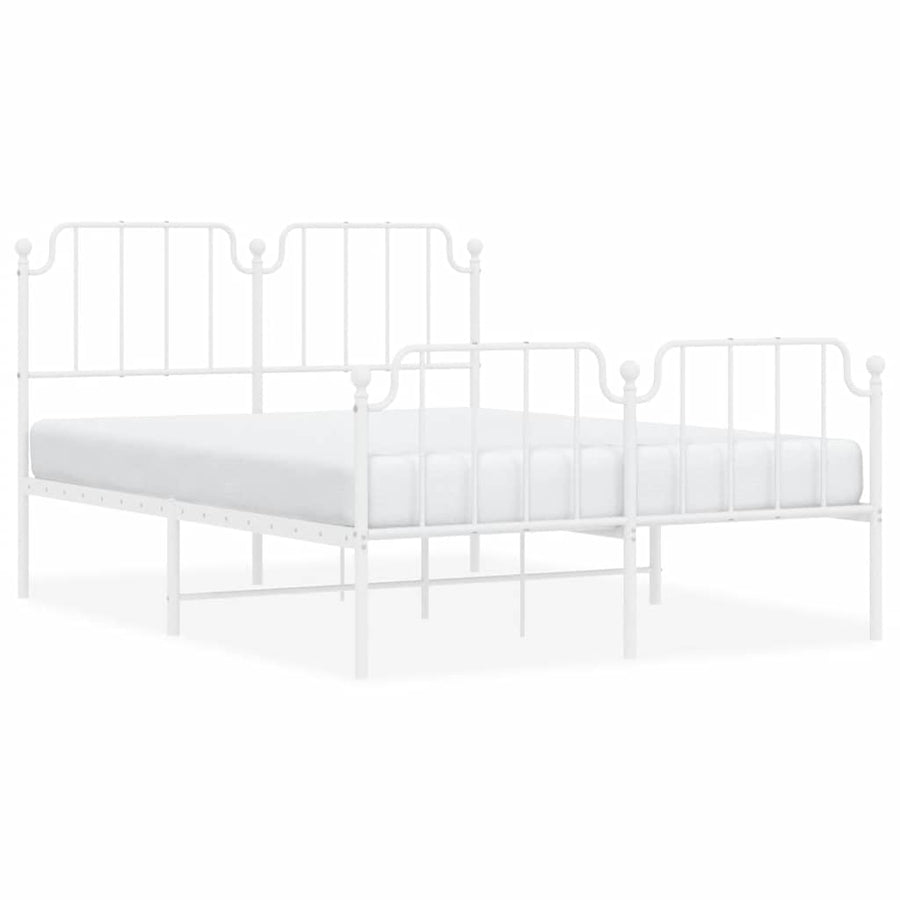 Bedframe Met Hoofd- En Voeteneinde Metaal 150 x 200 cm