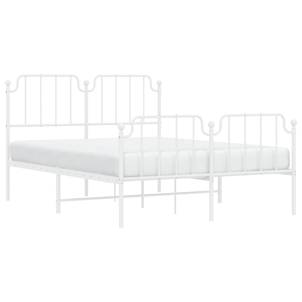 Bedframe Met Hoofd- En Voeteneinde Metaal 150 x 200 cm