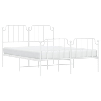 Bedframe Met Hoofd- En Voeteneinde Metaal 150 x 200 cm