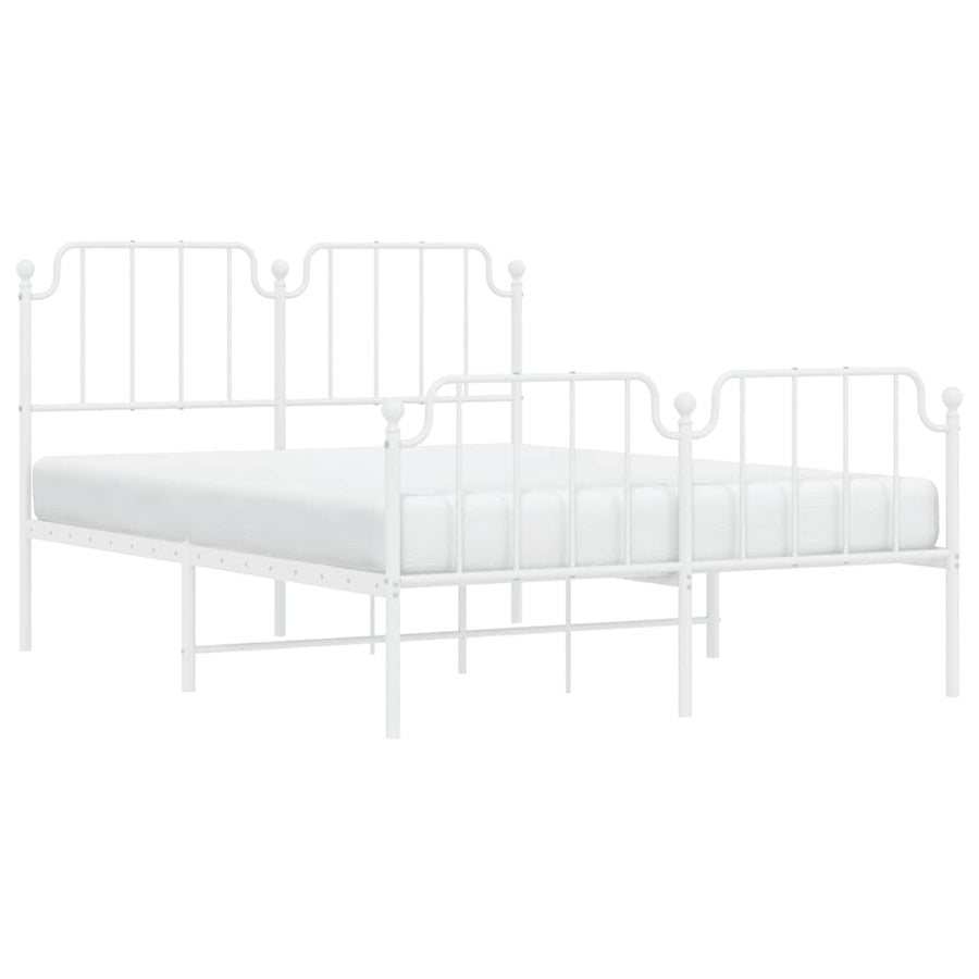 Bedframe Met Hoofd- En Voeteneinde Metaal 150 x 200 cm