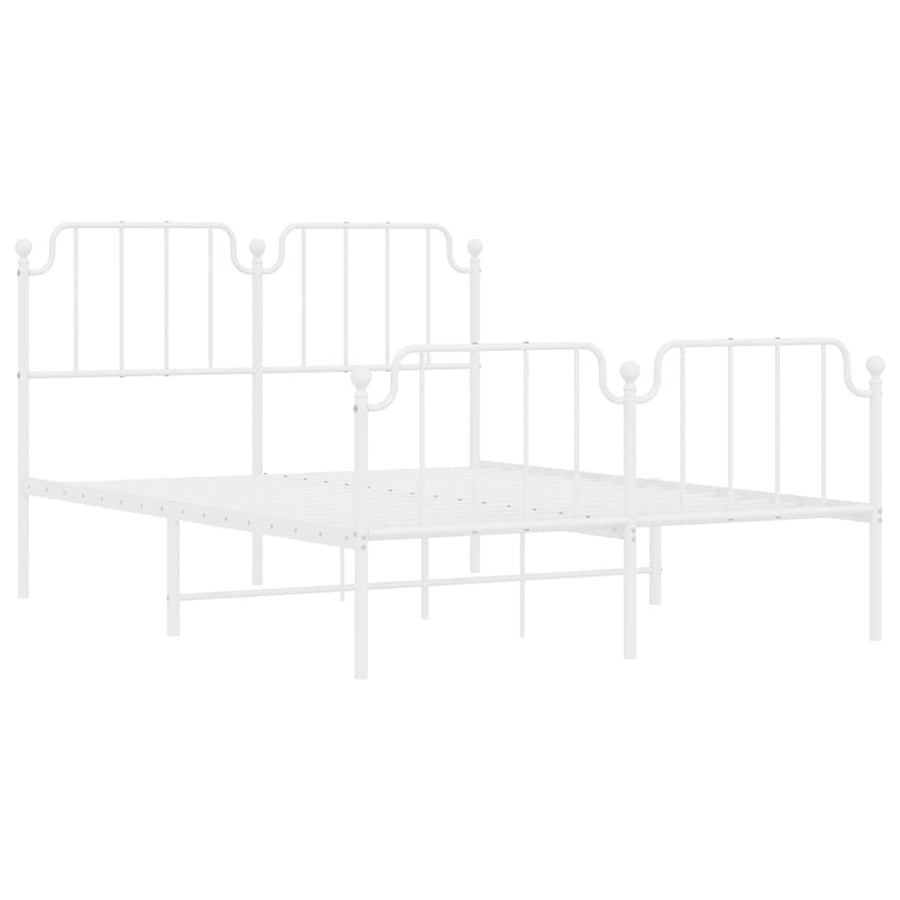 Bedframe Met Hoofd- En Voeteneinde Metaal 150 x 200 cm