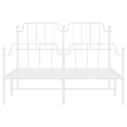 Bedframe Met Hoofd- En Voeteneinde Metaal 150 x 200 cm