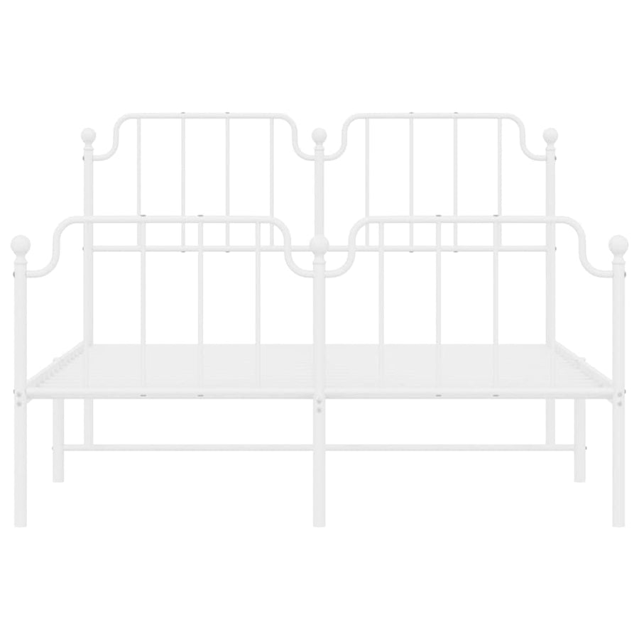 Bedframe Met Hoofd- En Voeteneinde Metaal 150 x 200 cm