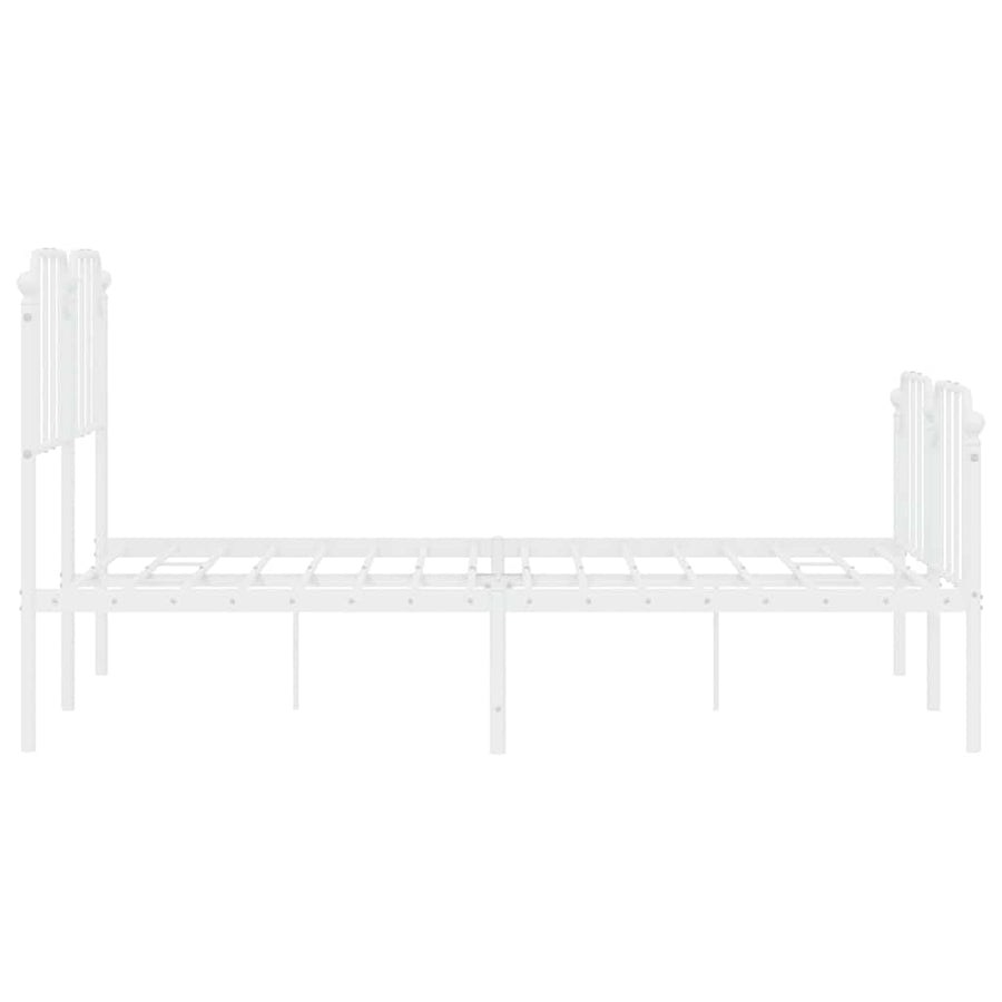 Bedframe Met Hoofd- En Voeteneinde Metaal 150 x 200 cm