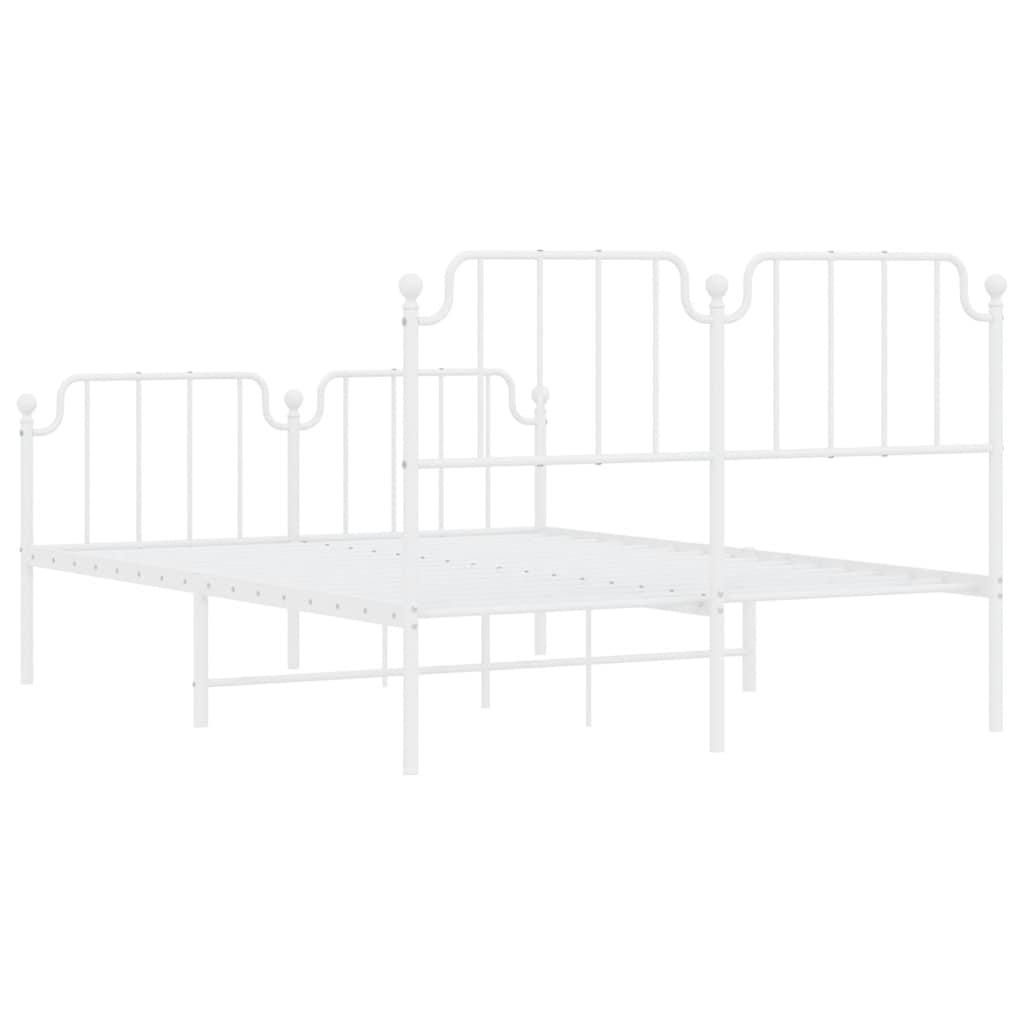 Bedframe Met Hoofd- En Voeteneinde Metaal 150 x 200 cm