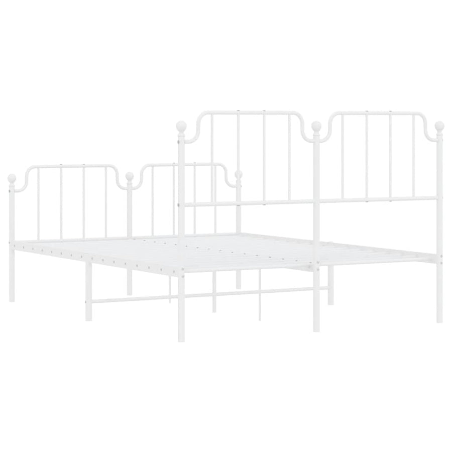 Bedframe Met Hoofd- En Voeteneinde Metaal 150 x 200 cm