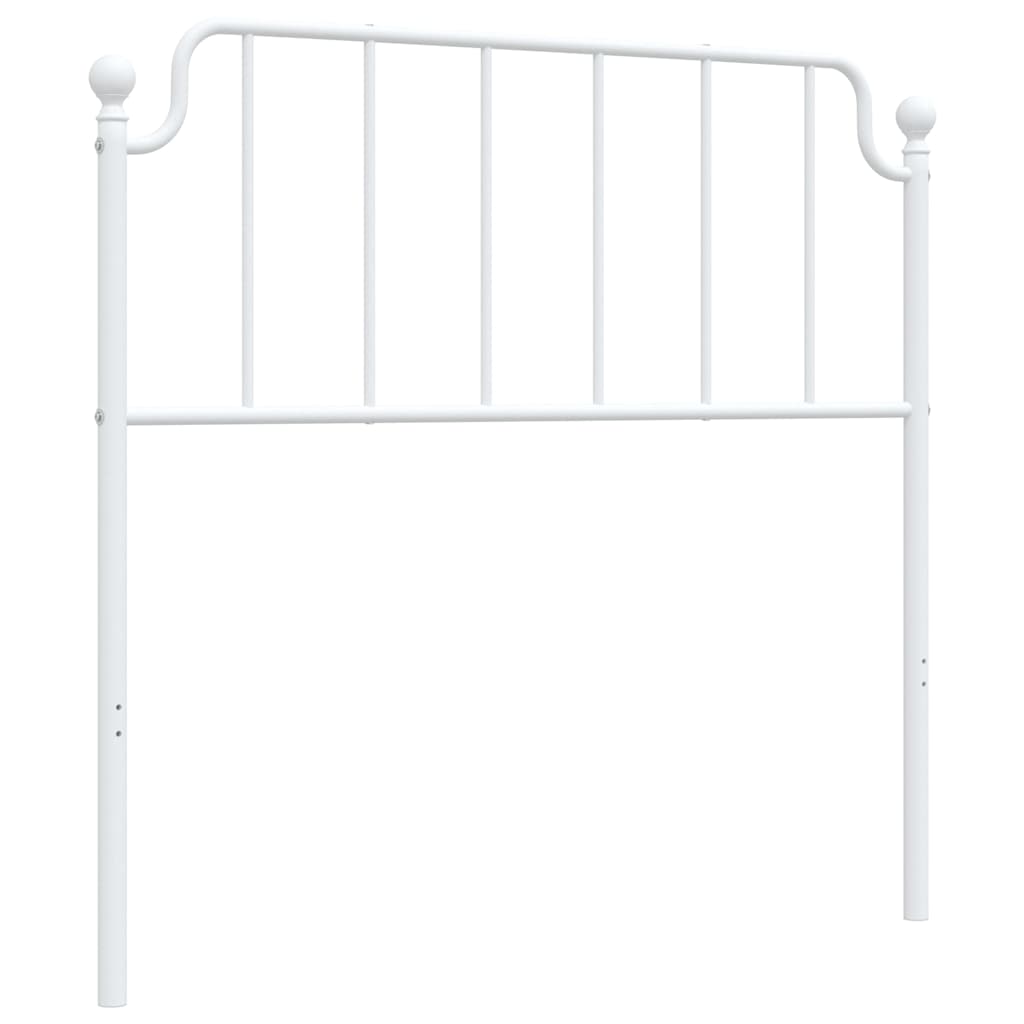 Vervangend hoofdbord 100 cm metaal wit