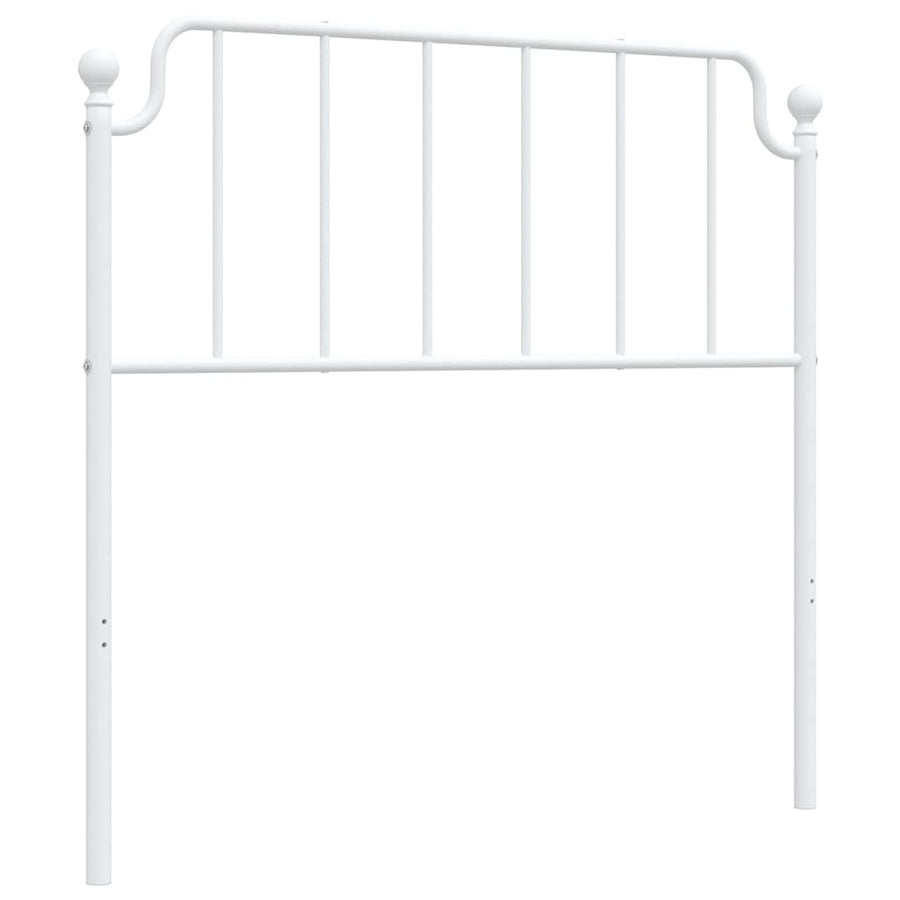 Vervangend hoofdbord 100 cm metaal wit