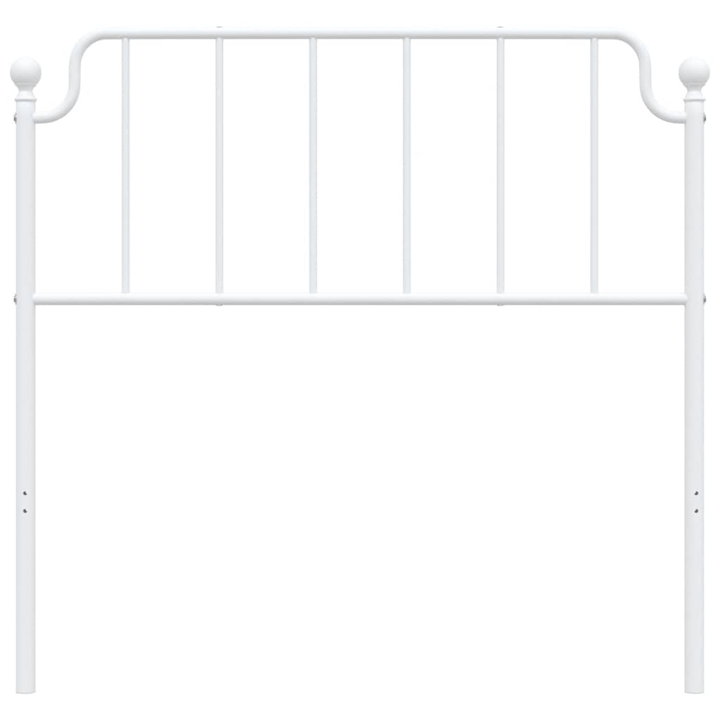 Vervangend hoofdbord 100 cm metaal wit