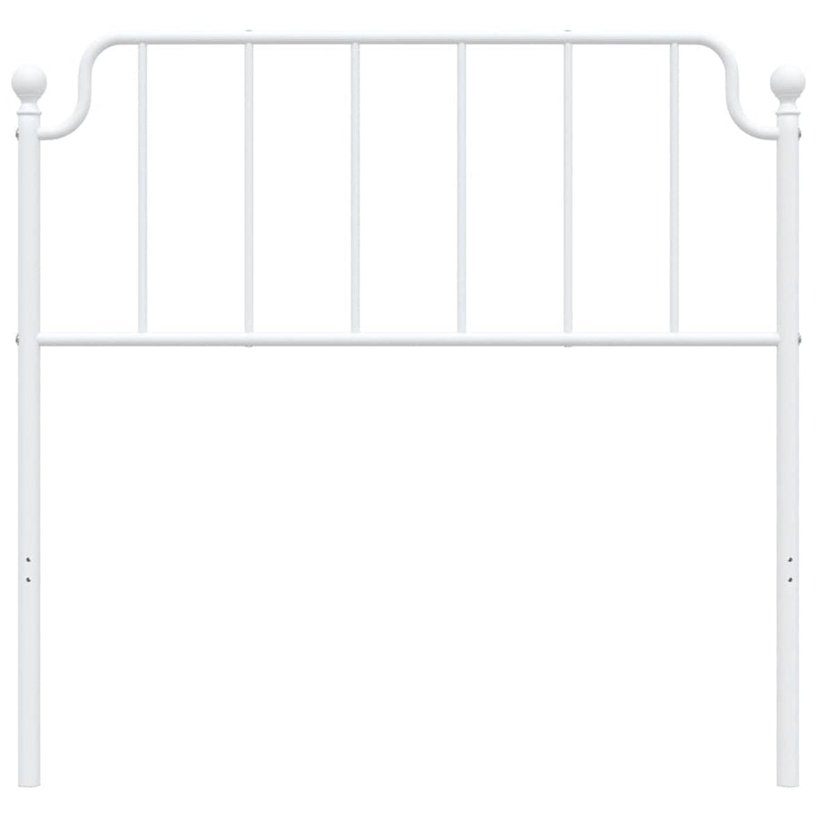 Vervangend hoofdbord 100 cm metaal wit