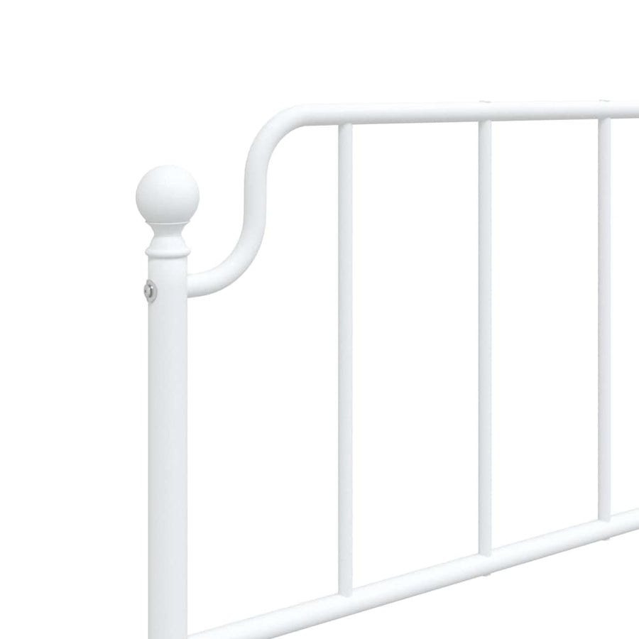Vervangend hoofdbord 100 cm metaal wit