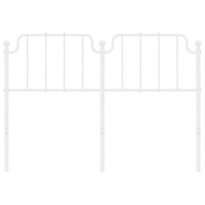 Vervangend hoofdbord 135 cm metaal wit