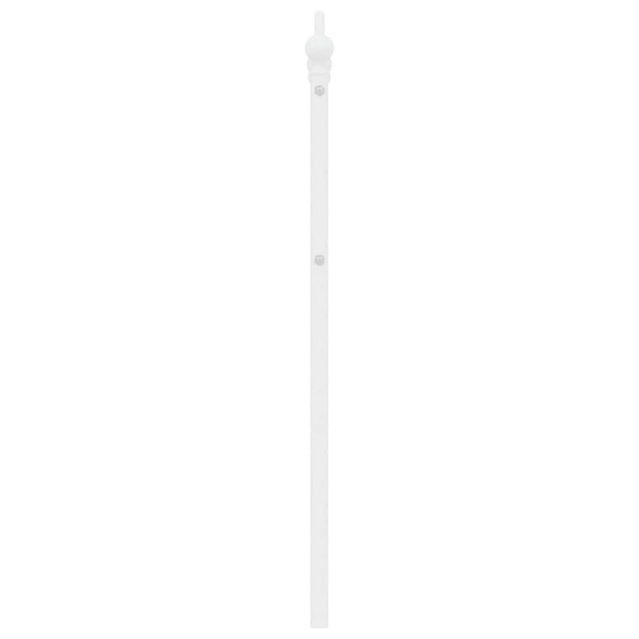 Vervangend hoofdbord 135 cm metaal wit