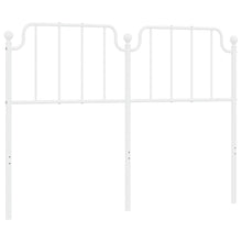 Vervangend hoofdbord 150 cm metaal wit