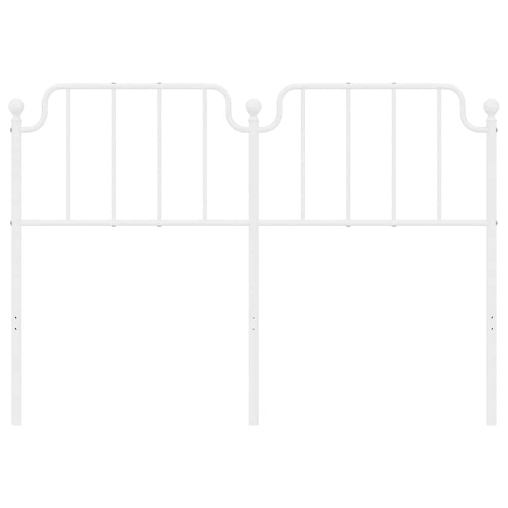 Vervangend hoofdbord 150 cm metaal wit