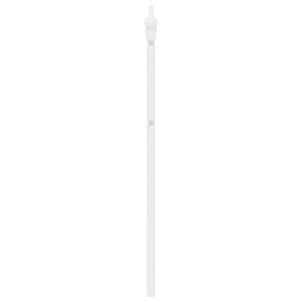 Vervangend hoofdbord 150 cm metaal wit