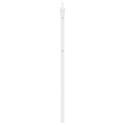 Vervangend hoofdbord 150 cm metaal wit
