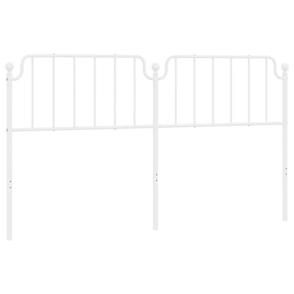 Hoofdbord 180 cm metaal wit 180 cm Wit