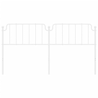 Hoofdbord 180 cm metaal wit 180 cm Wit