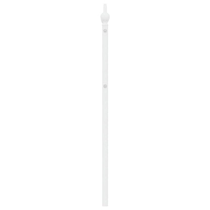 Hoofdbord 180 cm metaal wit 180 cm Wit