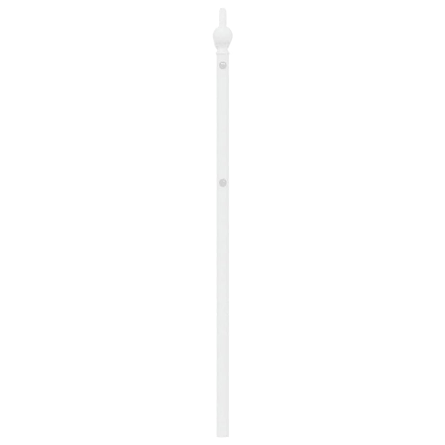 Hoofdbord 180 cm metaal wit 180 cm Wit