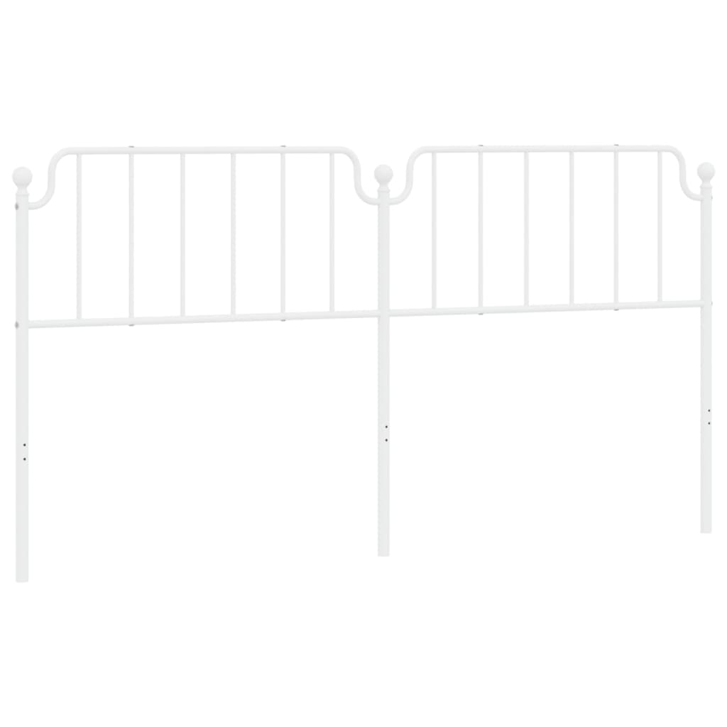 Hoofdbord Metaal 193 cm Wit
