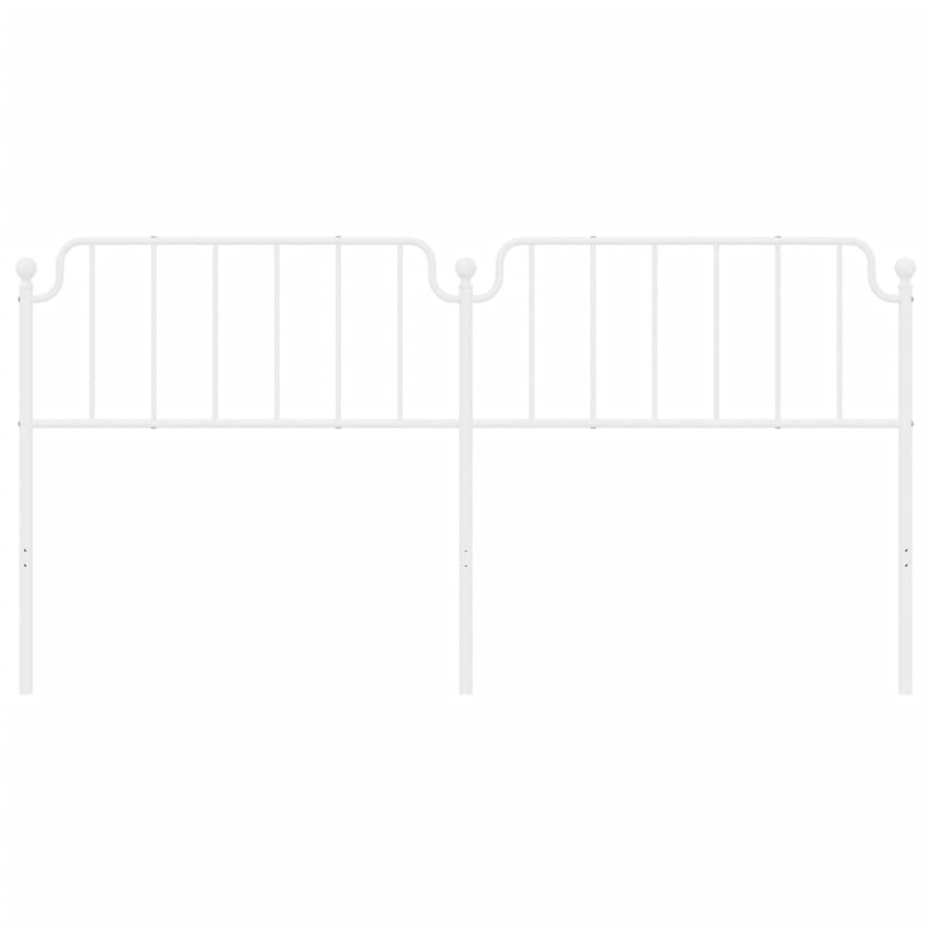 Hoofdbord Metaal 193 cm Wit