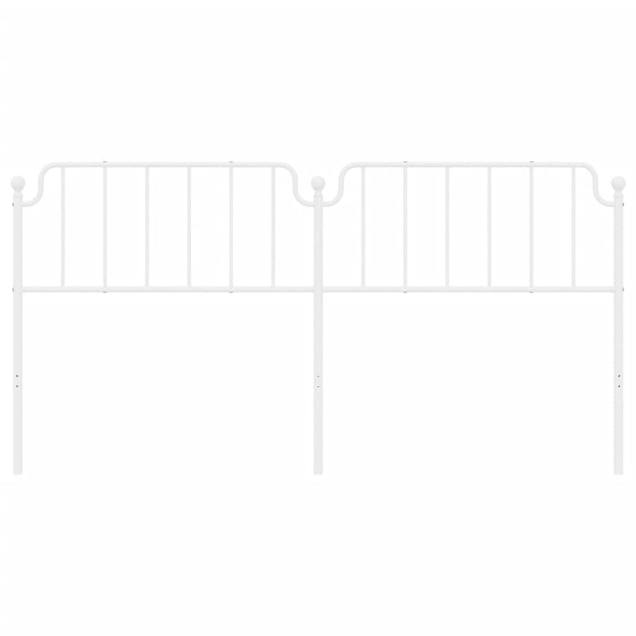 Hoofdbord Metaal 200 cm Wit