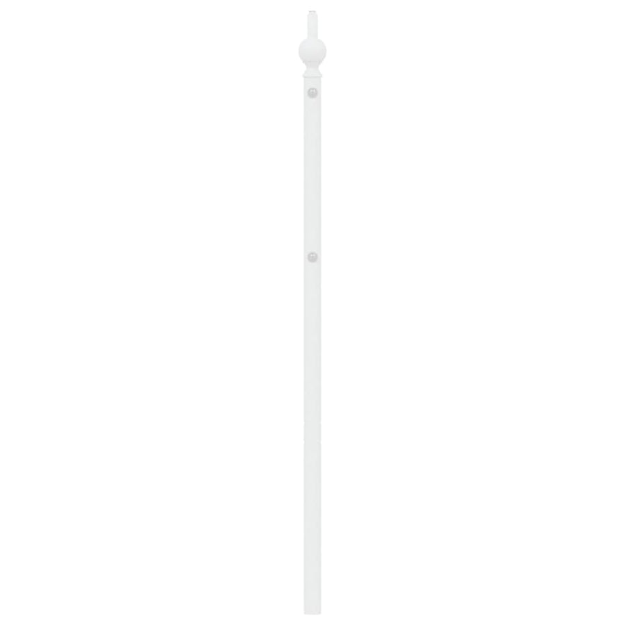 Hoofdbord Metaal 200 cm Wit