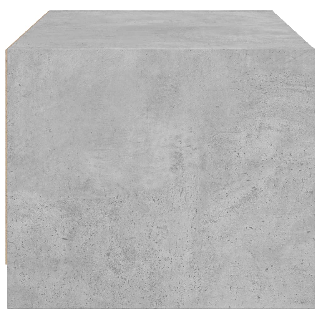 Salontafel Met Glazen Deuren 68X50X42 Cm Betongrijs