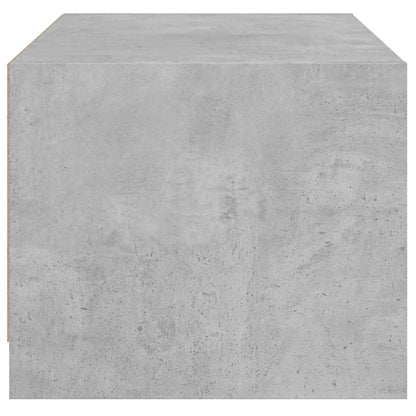 Salontafel Met Glazen Deuren 68X50X42 Cm Betongrijs
