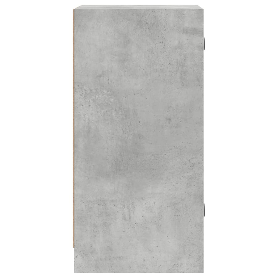 Bijzetkast Met Glazen Deuren 35X37X75,5 Cm Betongrijs