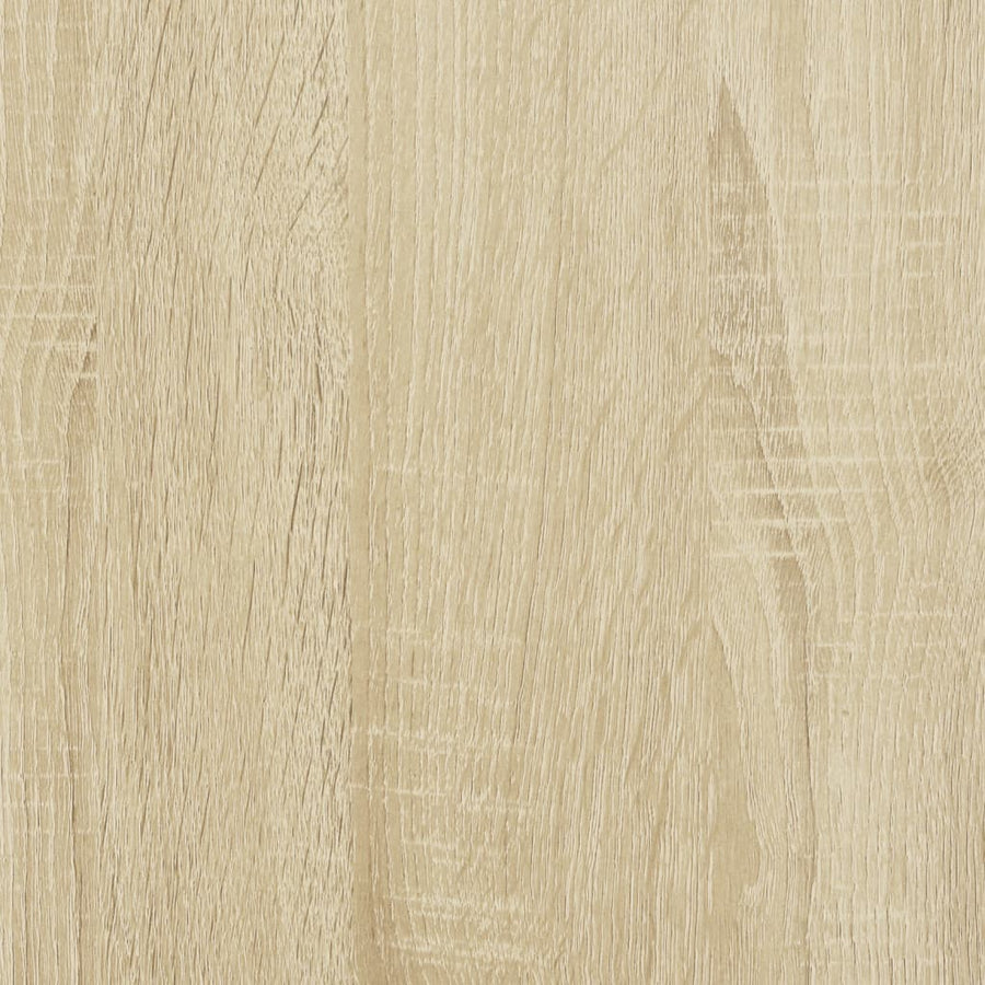 Tv-Meubel Met Glazen Deuren 102X37X42 Cm Sonoma Eikenkleurig