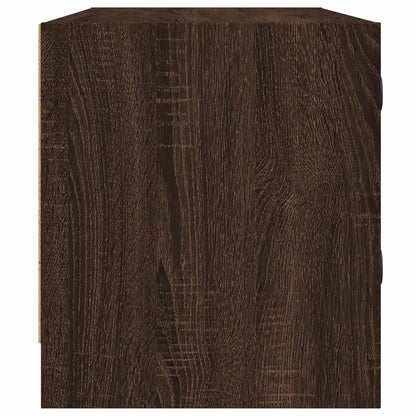 Tv-Meubel Met Glazen Deuren 102X37X42 Cm Bruineikenkleurig