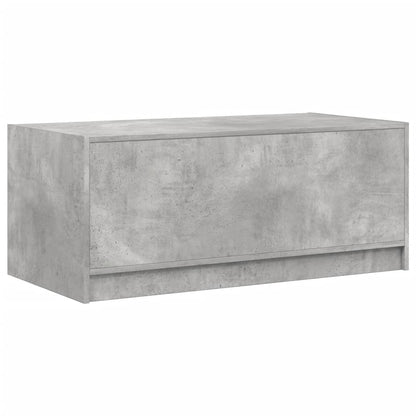 Salontafel Met Glazen Deuren 02X50X42 Cm Betongrijs