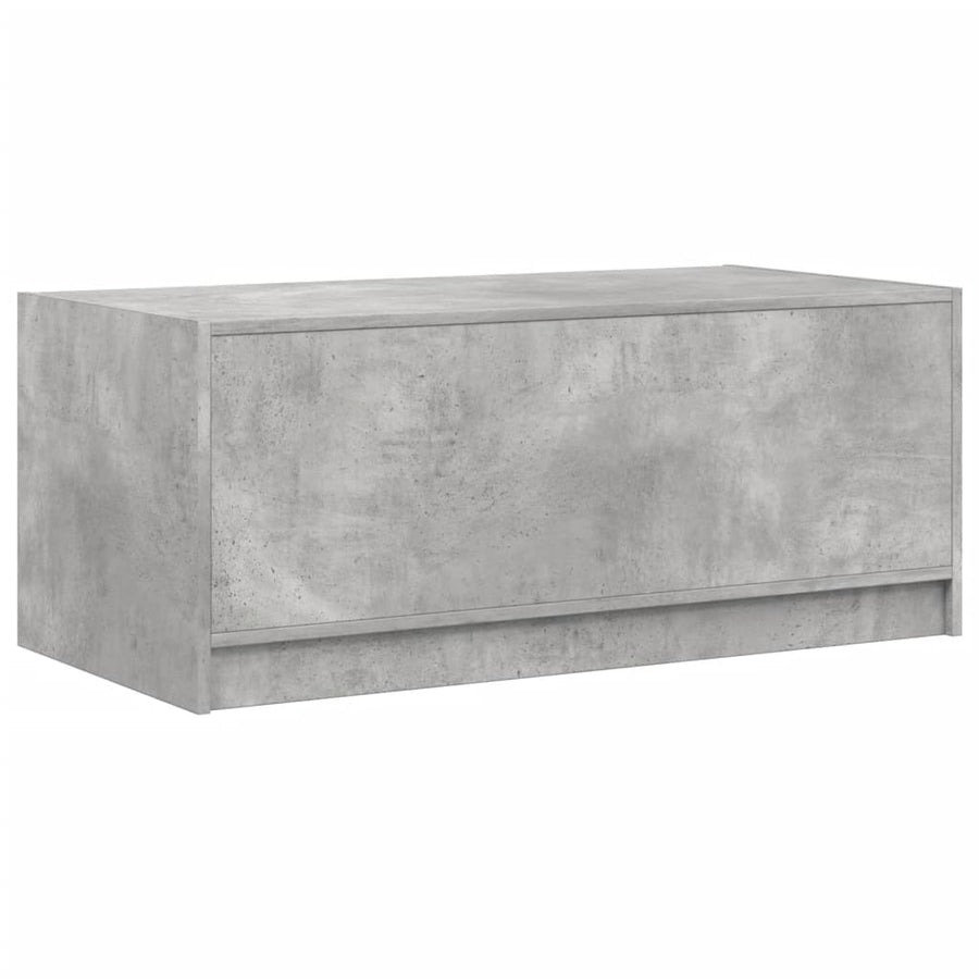 Salontafel Met Glazen Deuren 02X50X42 Cm Betongrijs