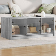 Salontafel 102x50x42 cm grijs sonoma eiken