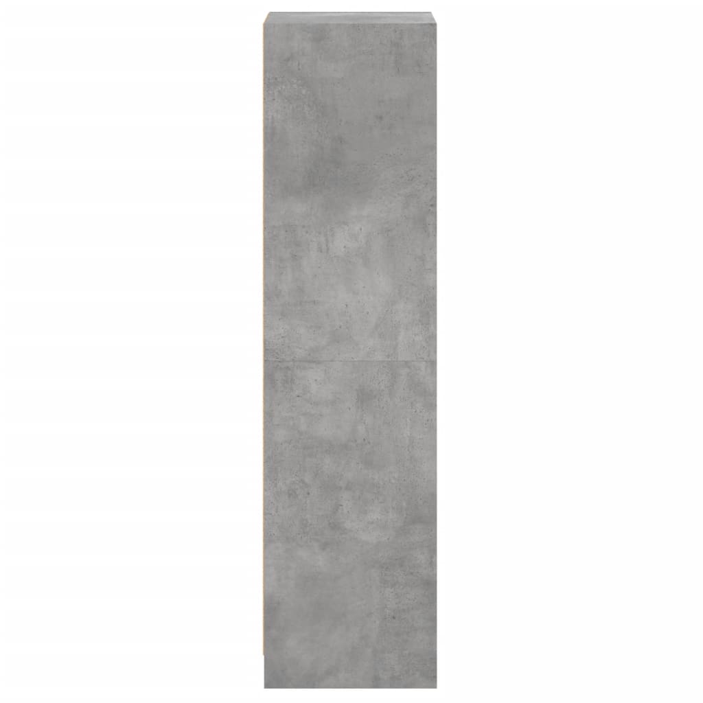 Hoge Kast Met Glazen Deur 35X37X42 Cm Betongrijs