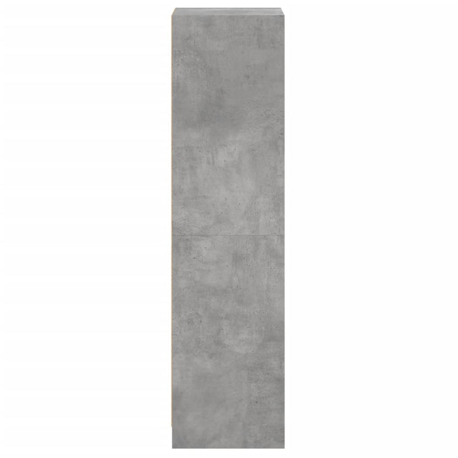 Hoge Kast Met Glazen Deur 35X37X42 Cm Betongrijs