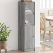 Hoge kast 35x37x142 cm grijs sonoma eiken