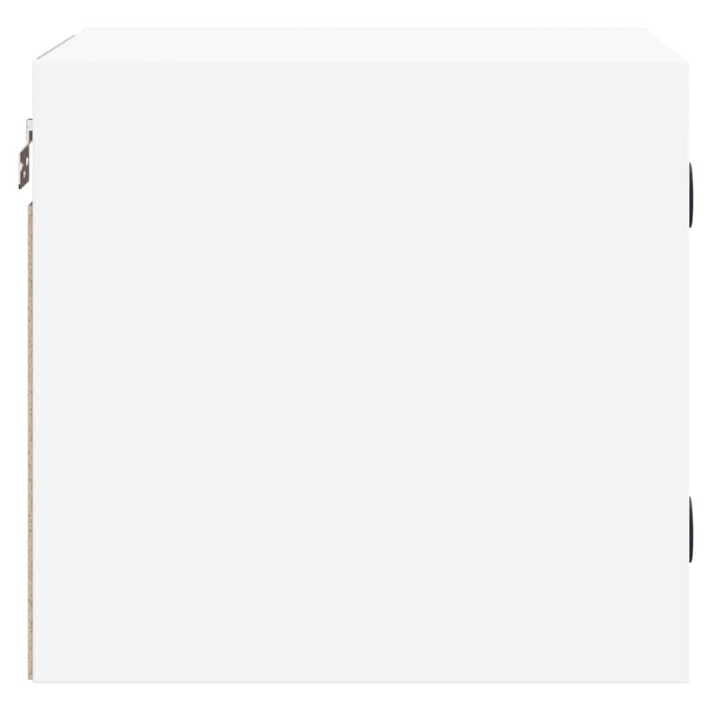 Nachtkastjes Met Glazen Deuren 35X37X35 Cm Wit 2