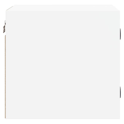 Nachtkastjes Met Glazen Deuren 35X37X35 Cm Wit 2