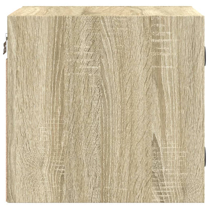 Nachtkastjes Met Glazen Deuren 35X37X35 Cm Sonoma eiken 2