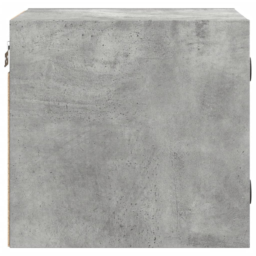 Nachtkastjes Met Glazen Deuren 35X37X35 Cm Betongrijs 2