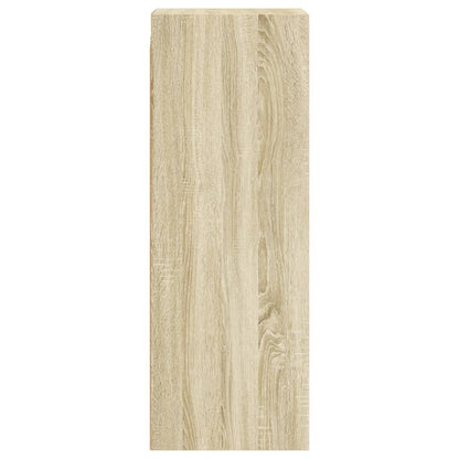 Wandkast Met Glazen Deuren 35X37X100 Cm Kleurig Sonoma eiken