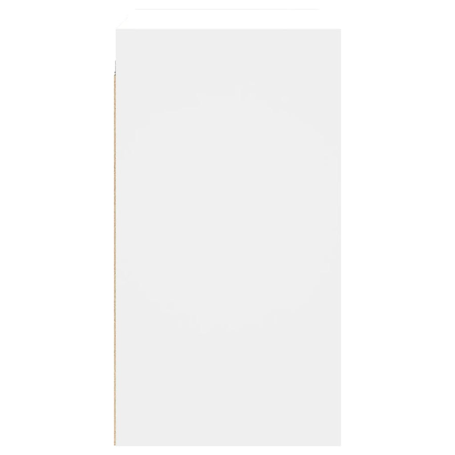 Wandkast Met Glazen Deuren 68X37X68,5 Cm Wit