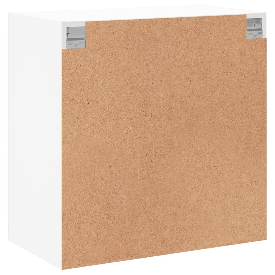 Wandkast Met Glazen Deuren 68X37X68,5 Cm Wit