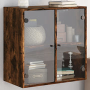 Wandkast 68x37x68,5 cm gerookt eiken