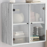 Wandkast 68x37x68,5 cm grijs sonoma eiken